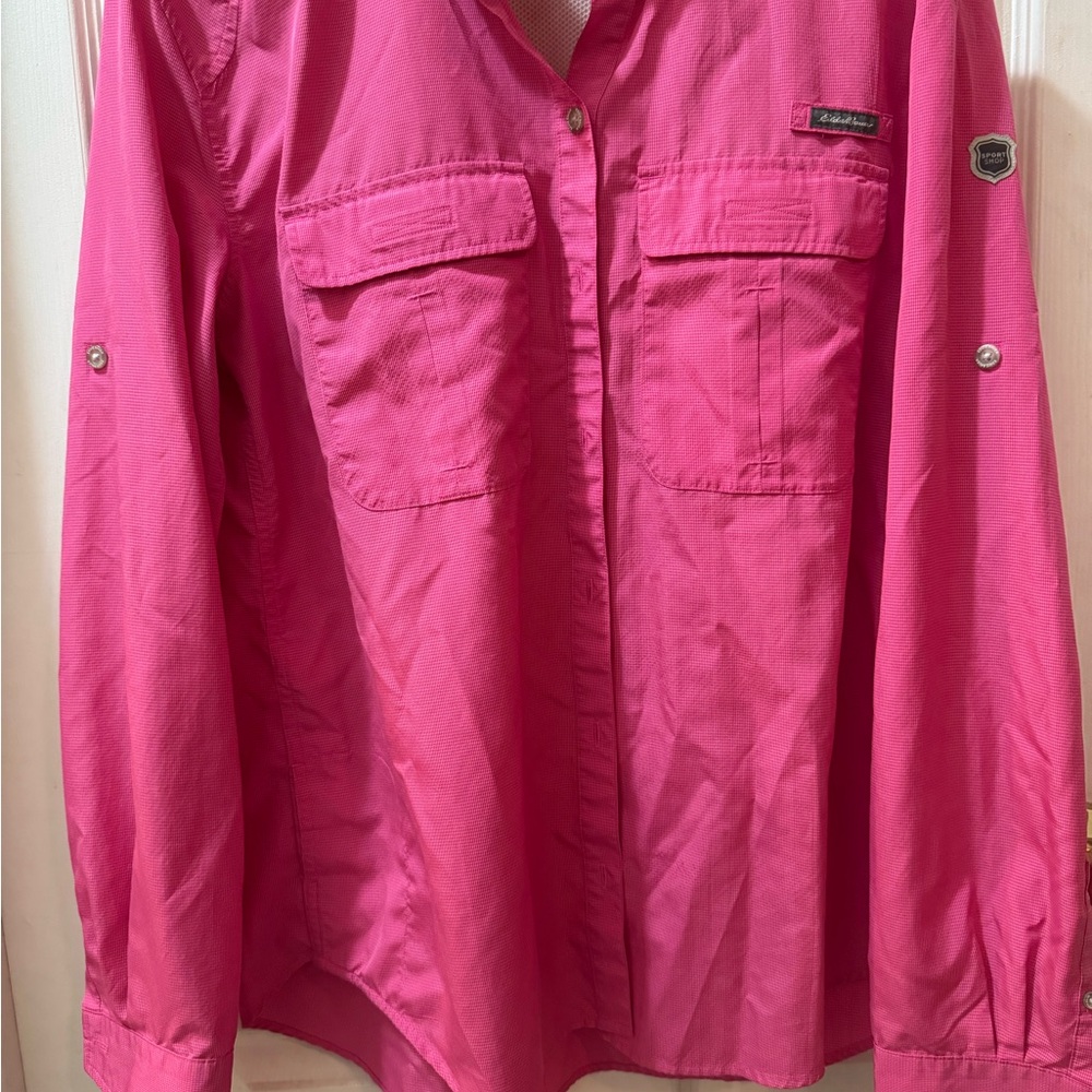 Eddie Bauer Vibrant Pink Utility Jacket